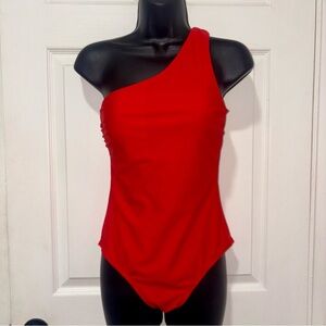 One-Shoulder Red Swimsuit from Kona Sol | Size: Small